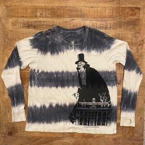 Disney Parks Haunted Mansion Hatbox LS Tie Dye Shirt